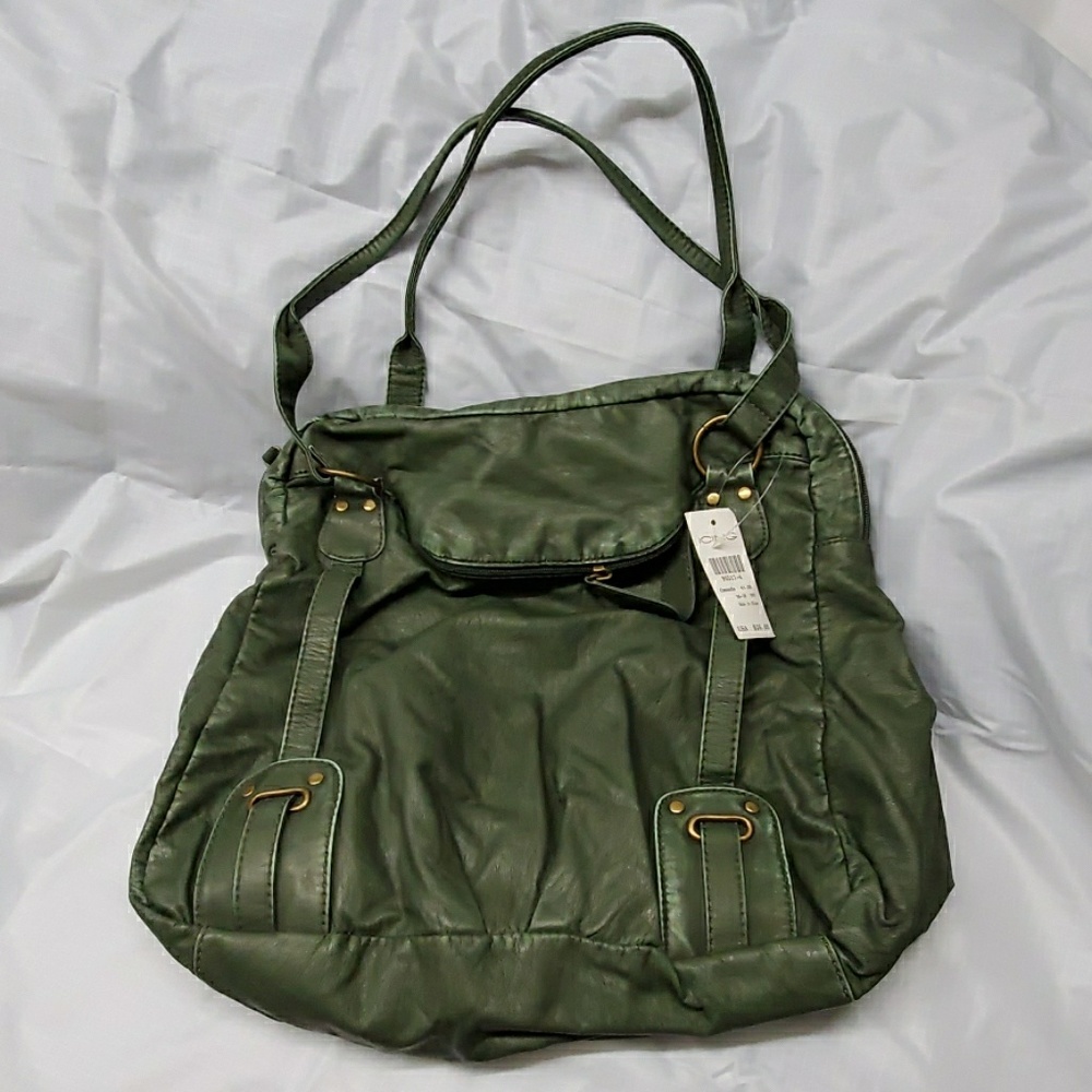 Icing olive khaki green soft purse